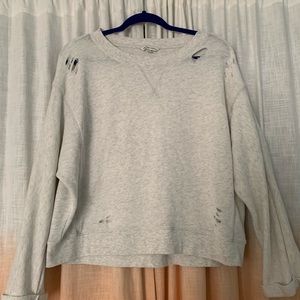 Aerie distressed sweatshirt